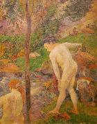 Paul Gauguin Baigneurs en Bretagne oil on canvas